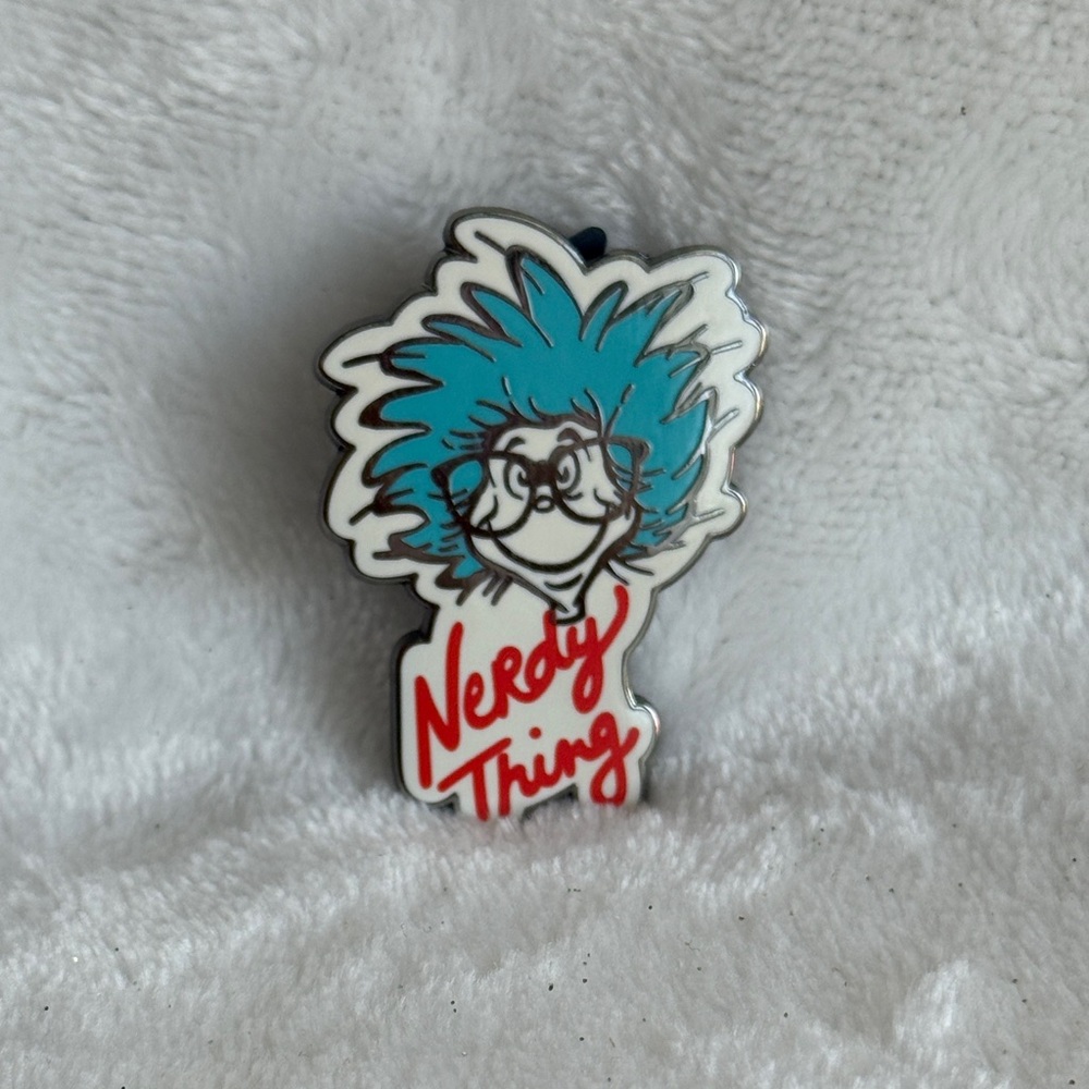 Nerdy Thing Blue and Red Pin